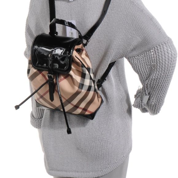 Authentic Burberry Nova Check Small Backpack - Picture 1 of 14